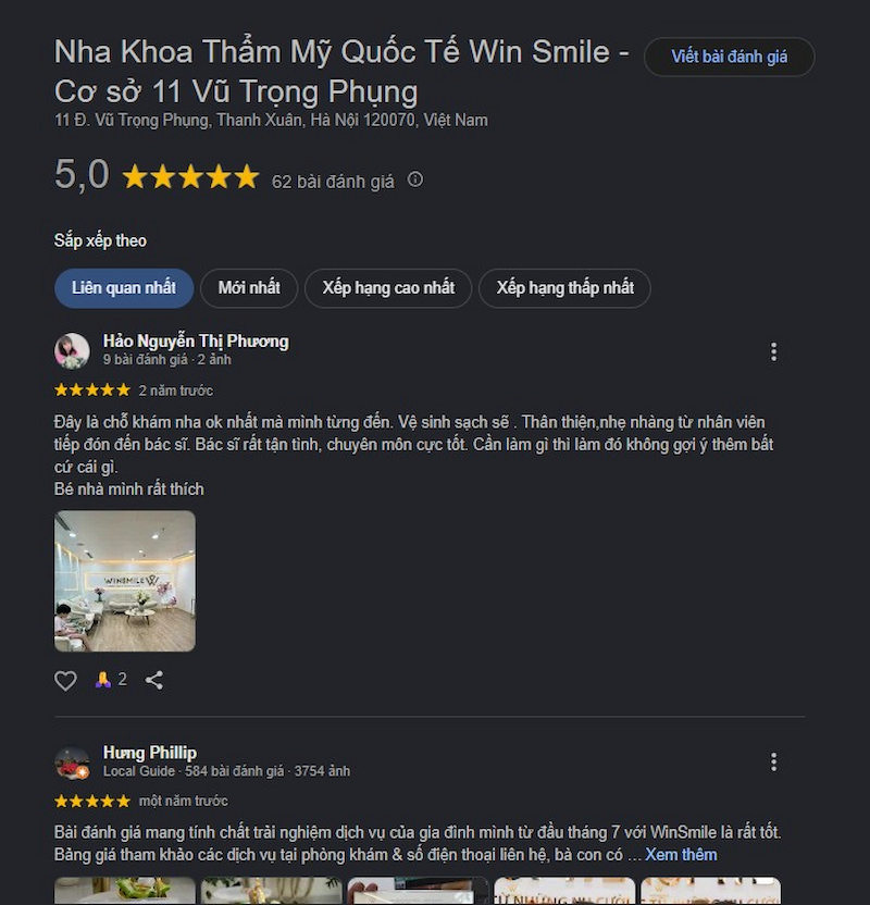 Đánh giá khách hàng