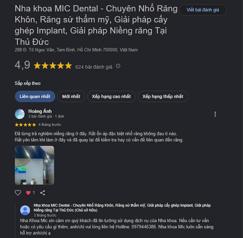 Đánh giá khách hàng