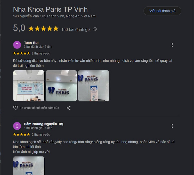 Đánh giá khách hàng
