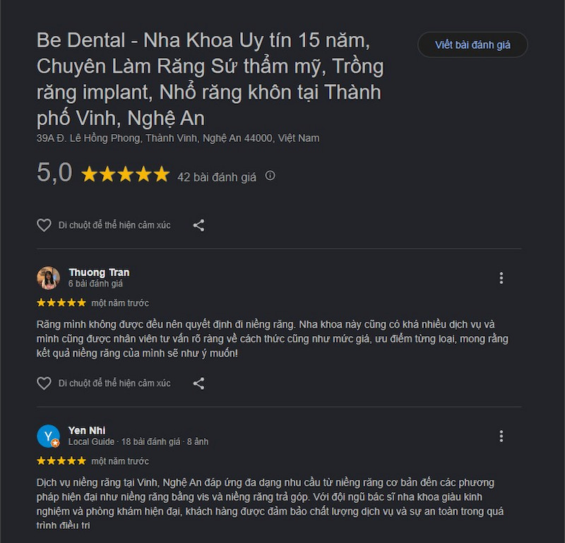 Đánh giá khách hàng