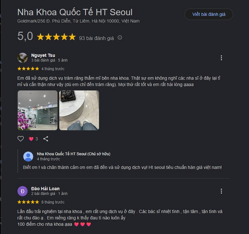 Đánh giá khách hàng