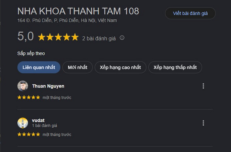 Đánh giá khách hàng
