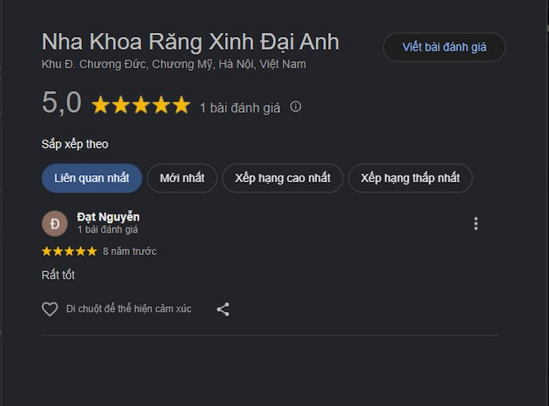 Đánh giá khách hàng