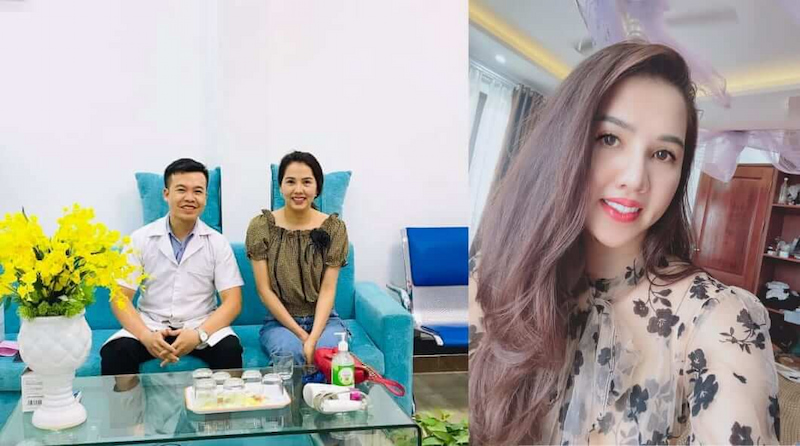 Hàm răng đều, sáng tự nhiên, không lộ viền sau bọc răng sứ của chị Hằng
