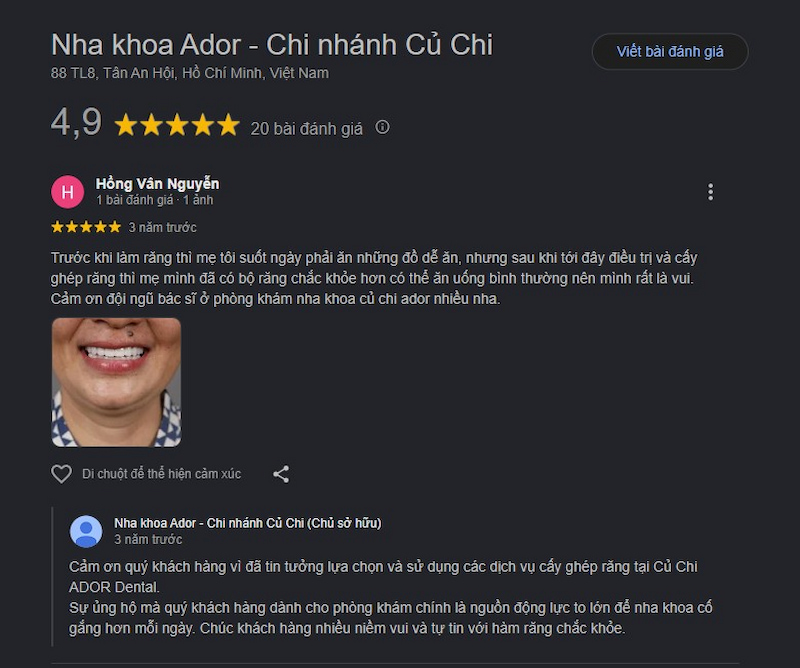 Đánh giá khách hàng