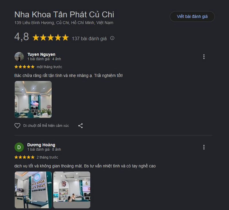 Đánh giá khách hàng