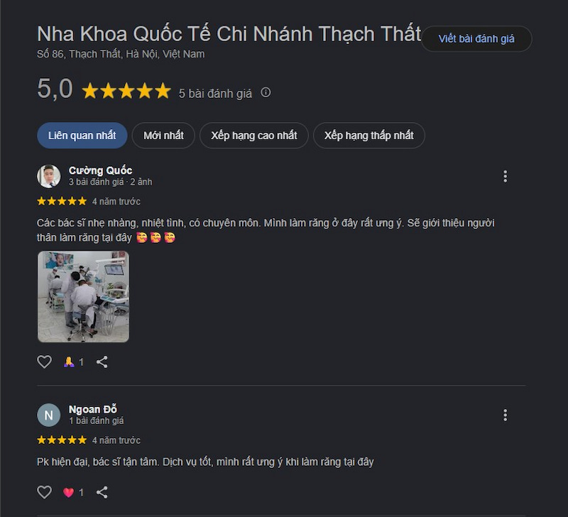 Đánh giá khách hàng