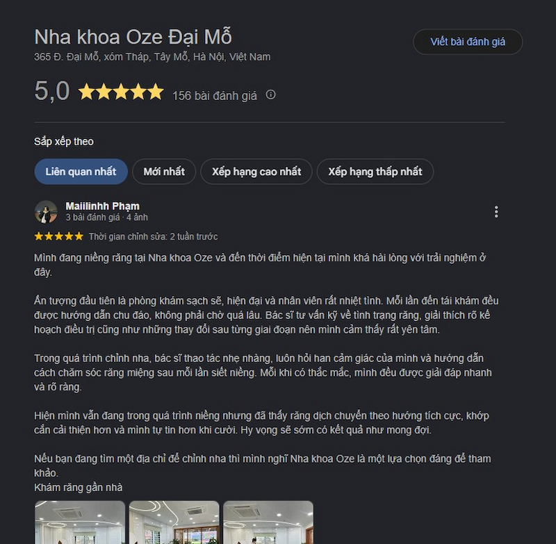 Đánh giá khách hàng