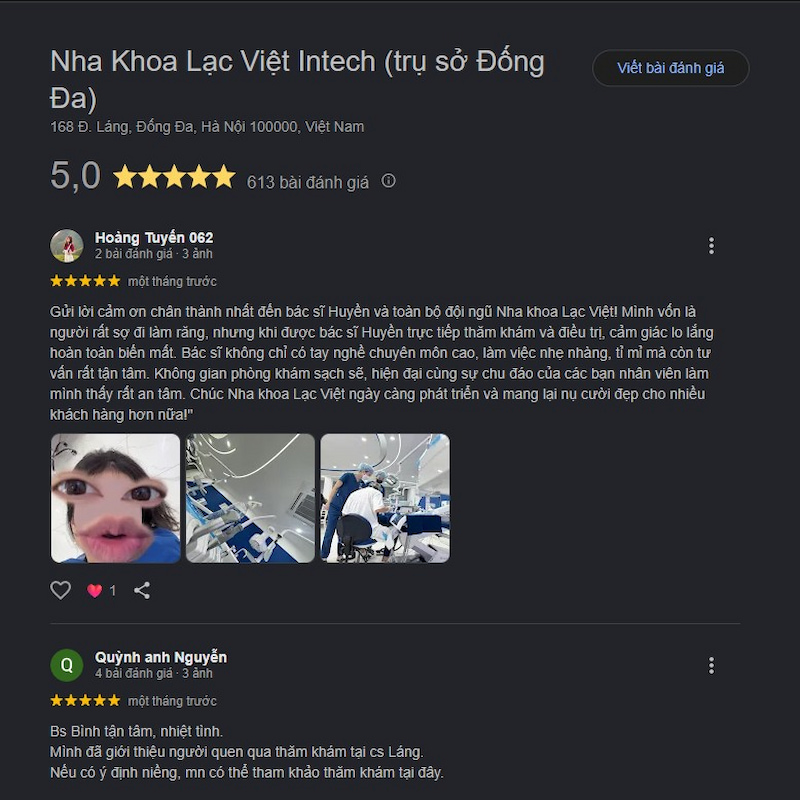 Đánh giá khách hàng