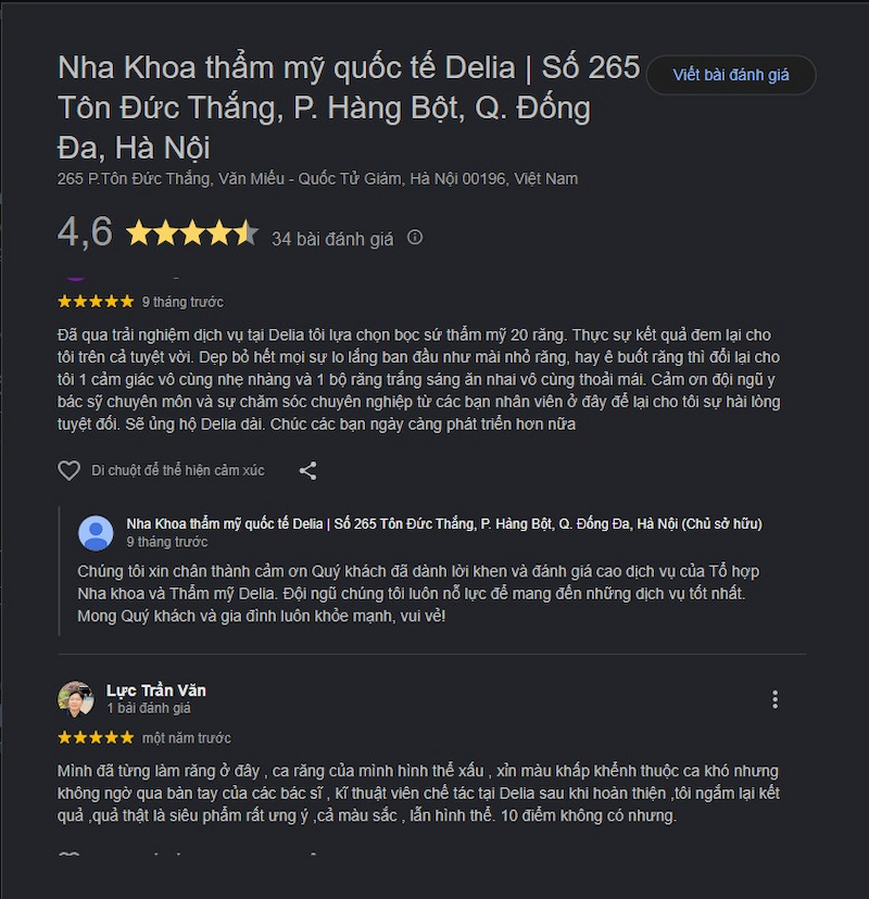 Đánh giá khách hàng