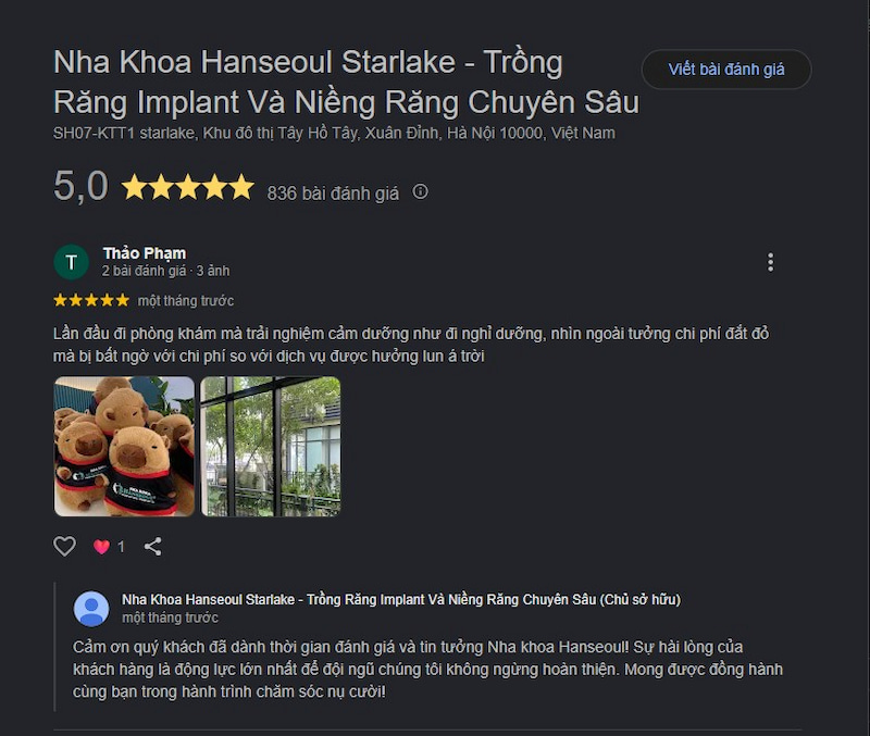 Đánh giá khách hàng