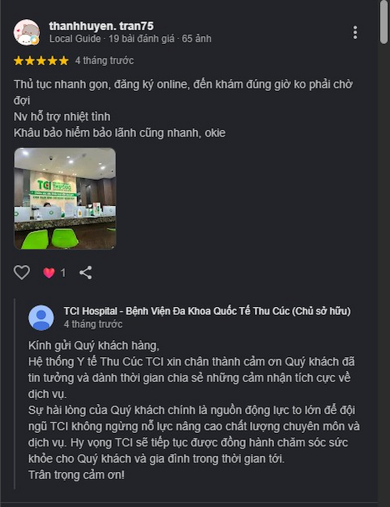 Đánh giá khách hàng