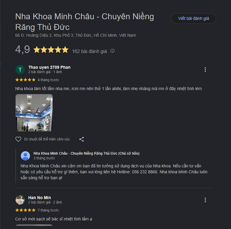 Đánh giá khách hàng